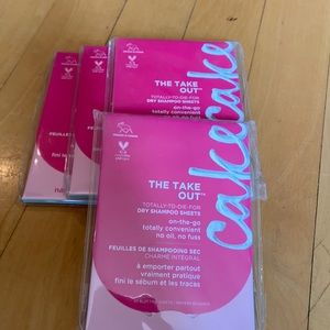 Lot of 4 packs of Cake dry shampoo sheets!